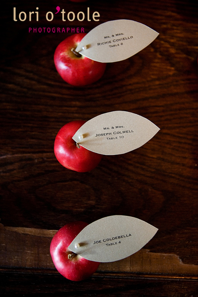 apple placecard holders