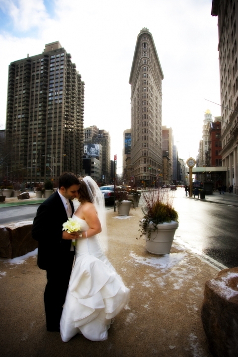 The Flatiron Building in NYC