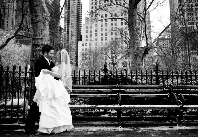 Park by The historic Flatiron Building NYC