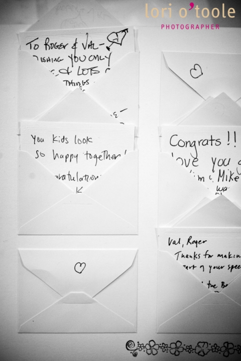Messages for the newly married couple - how cute!