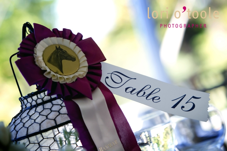 horse racing ribbons wedding