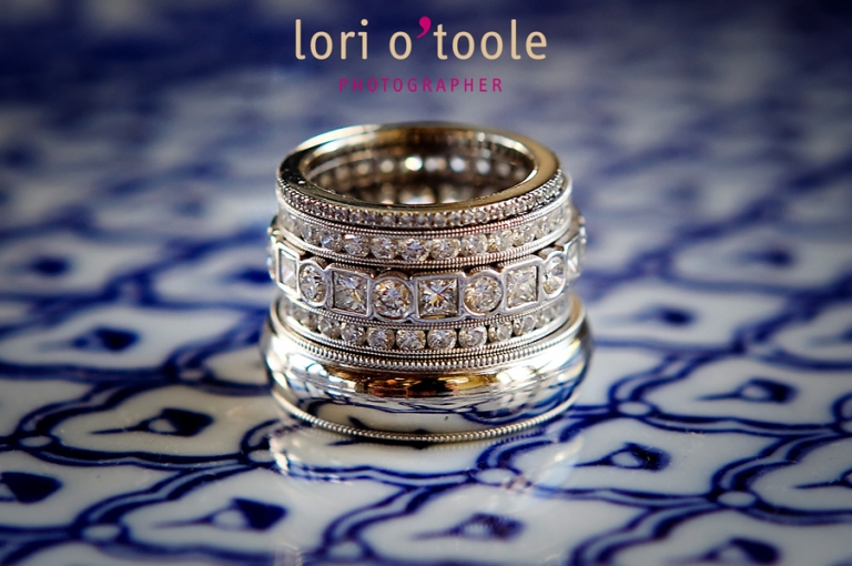 3 row eternity wedding band