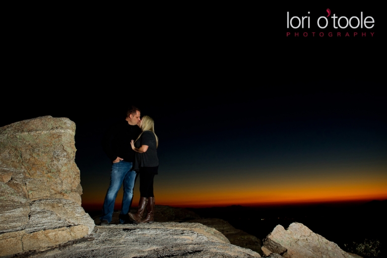 Mt Lemmon; engagement photos in Tucson; Lori OToole photography; Windy Point