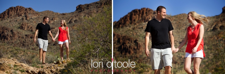 Tucson engagement photos, Gates Pass, Lori OToole, Tucson wedding
