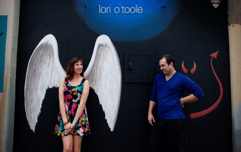 Tucson engagement photos; Congress Street, Lori OToole, Tucson wedding