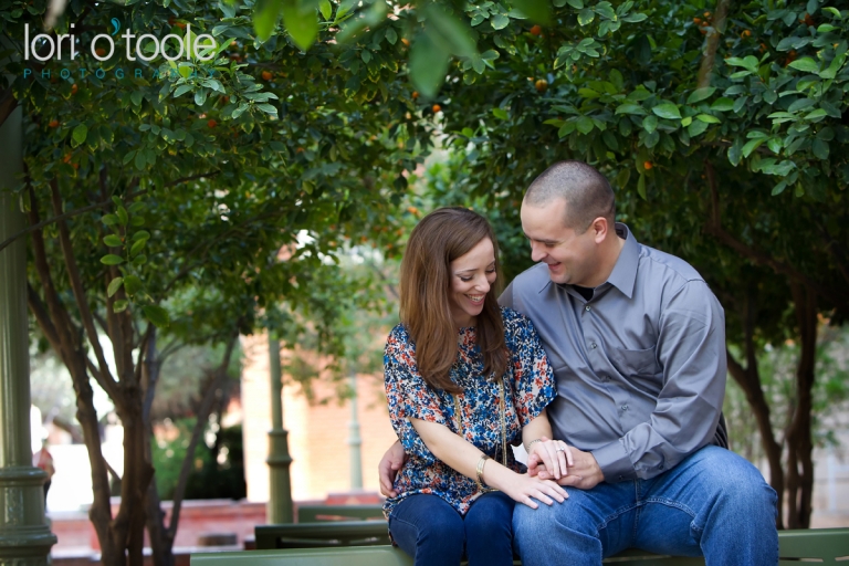 University of Arizona engagement photos; Tucson engagement photos