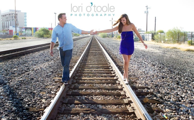 downtown Tucson engagement; Tucson engagement photography