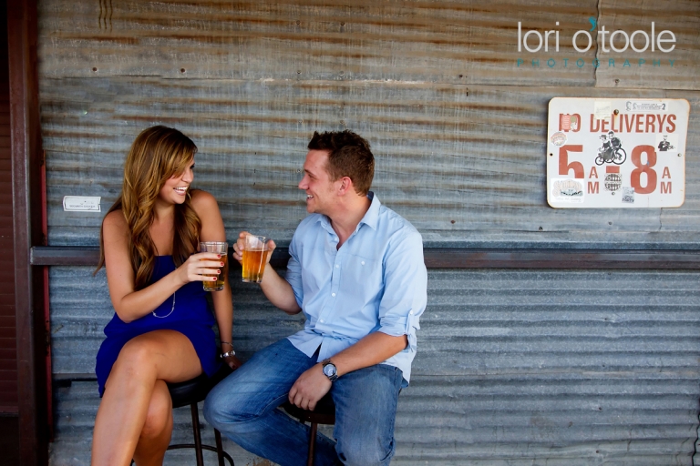 Barrio Brewery Tucson; Tucson engagement photography