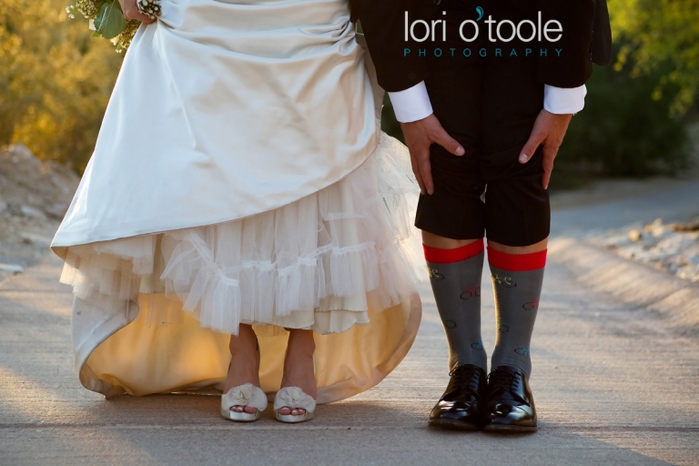 wedding shoes socks; Tucson wedding photography