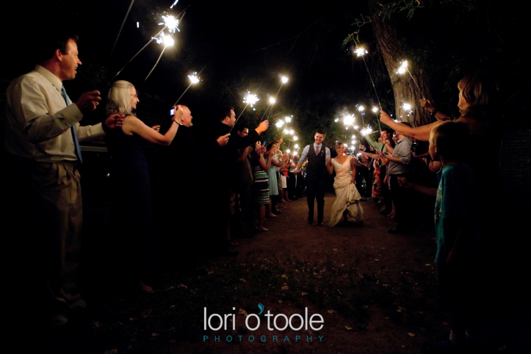 Lori OToole Photography, Agua Linda Farm wedding, Tucson wedding photography, sparkler exit