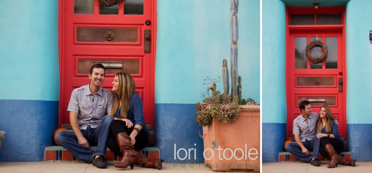 Amy and David. Engagement Photos in Tucson, Lori OToole Photography, Tohono Chul engagement photos