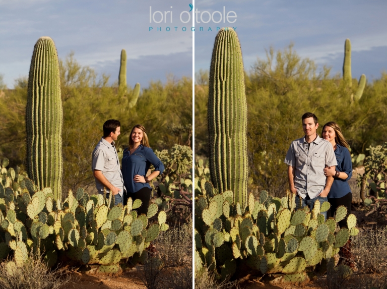 Amy and David. Engagement Photos in Tucson, Lori OToole Photography, Tohono Chul engagement photos