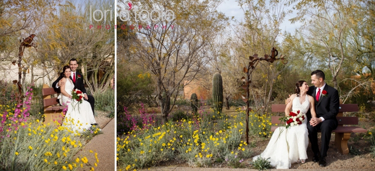 Tohono Chul wedding; Tohono Chul gardens; Victoria and Tim; Lori OToole photography