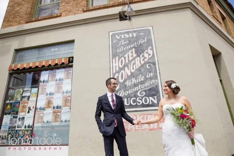 Hotel Congress Wedding; Lori OToole Photography; downtown Tucson wedding