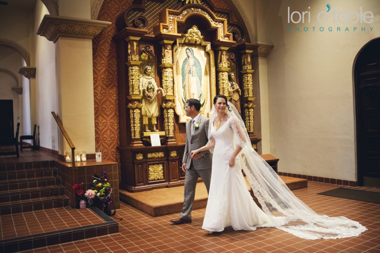 Temple of Music and Art wedding; Liz and Andre; St Augustine Cathedral Tucson; Lori OToole Photography