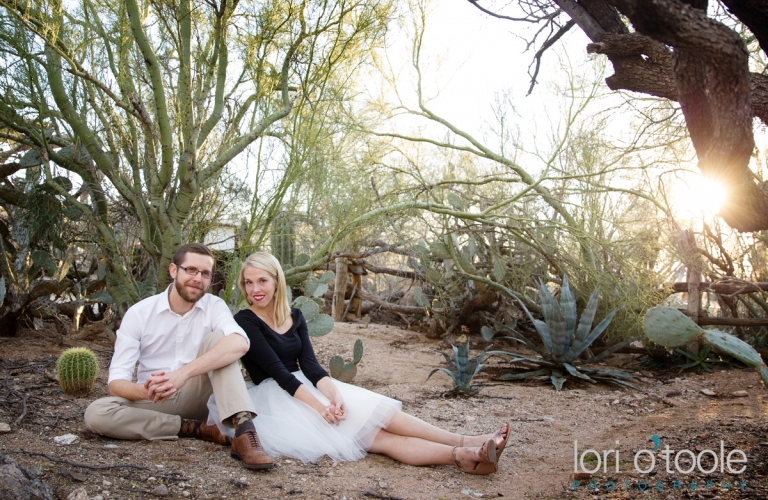 Tucson engagement photos; DeGrazia Gallery in the Sun; Lori OToole Photography