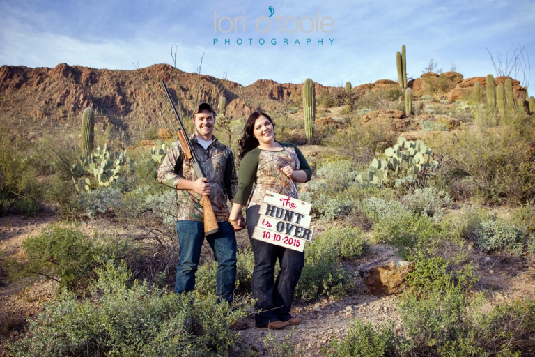 Haley and Justin; Tucson engagement photos; Gates Pass; Lori OToole Photography
