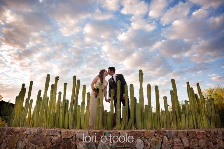 Tohono Chul Park wedding; Ally and Alex; Lori OToole Photography