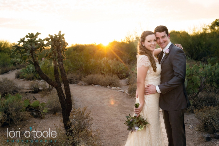 Tohono Chul Park wedding; Ally and Alex; Lori OToole Photography
