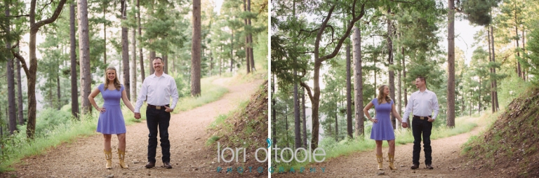 Mt Lemmon engagement photos; Lori OToole Photography; Tucson sunset engagement