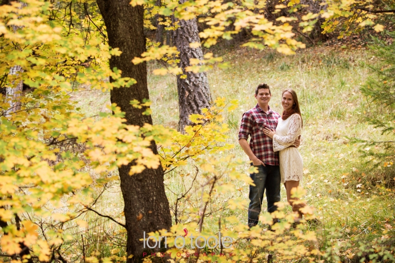 Mt Lemmon engagement photos; Lori OToole Photography; fall in Arizona