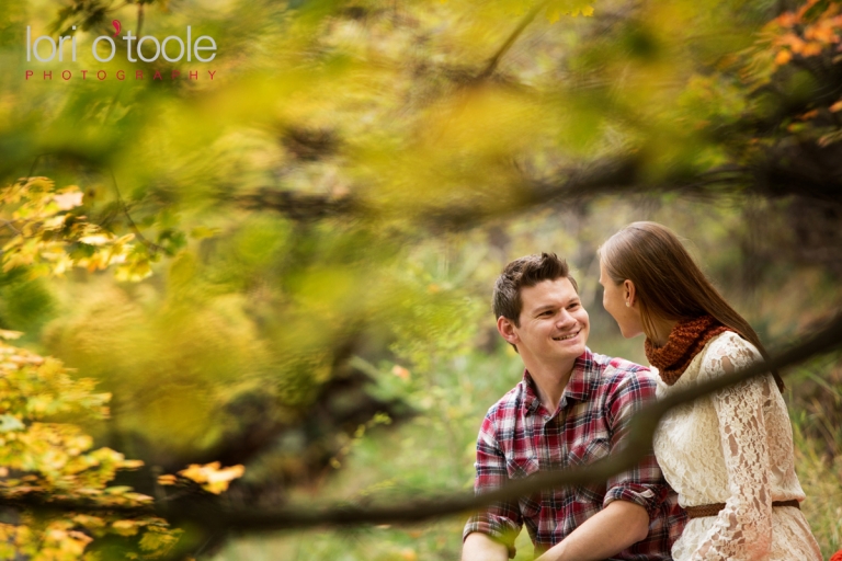 Mt Lemmon engagement photos; Lori OToole Photography; fall in Arizona