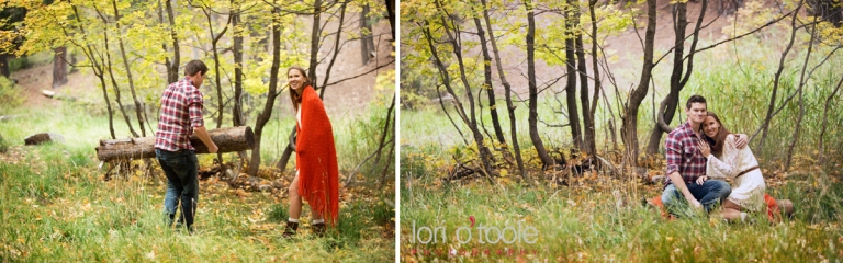 Mt Lemmon engagement photos; Lori OToole Photography; fall in Arizona