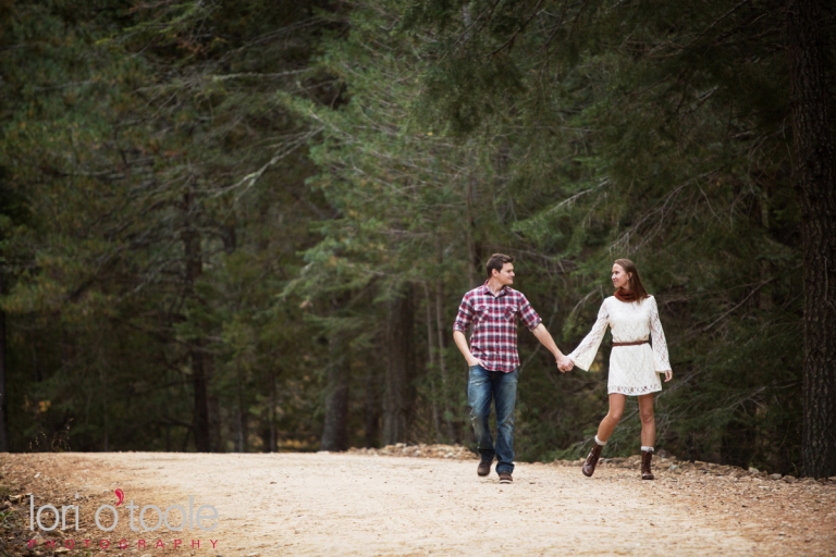 Mt Lemmon engagement photos; Lori OToole Photography; fall in Arizona