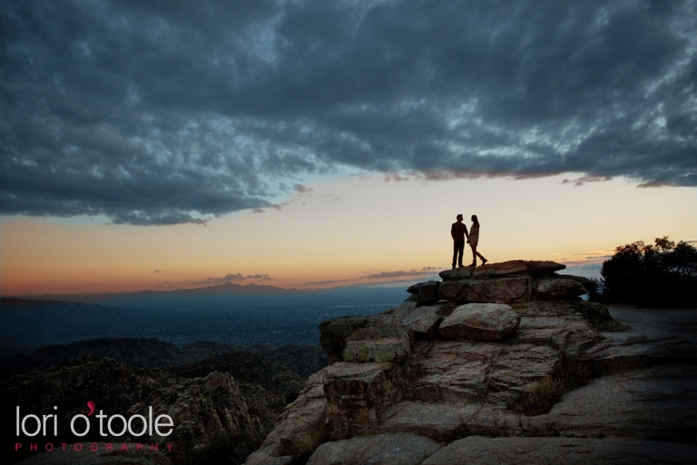 Mt Lemmon engagement photos; Lori OToole Photography; fall in Arizona
