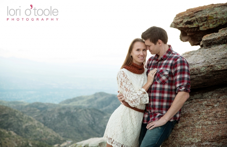 Mt Lemmon engagement photos; Lori OToole Photography; fall in Arizona