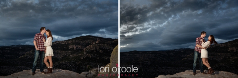 Mt Lemmon engagement photos; Lori OToole Photography; fall in Arizona