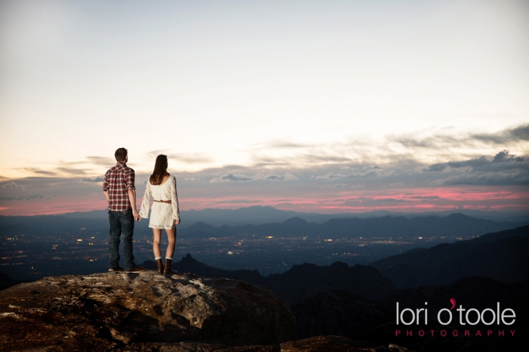 Mt Lemmon engagement photos; Lori OToole Photography; fall in Arizona