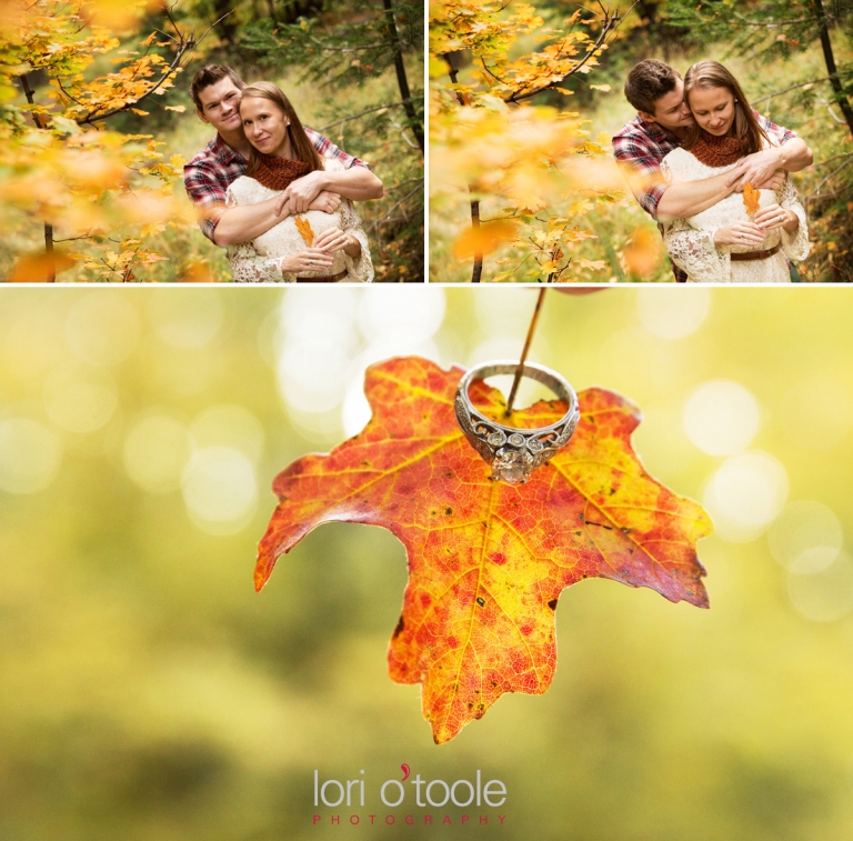 Mt Lemmon engagement photos; Lori OToole Photography; fall in Arizona