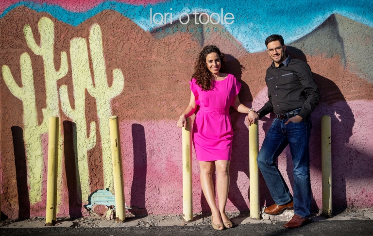 downtown Tucson engagement photos; LOri OToole Photography; Barrio Tucson