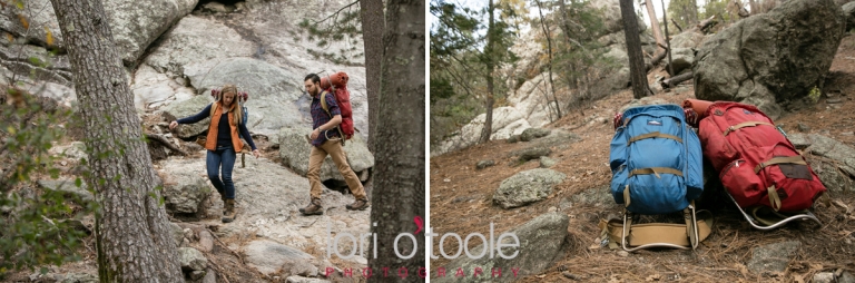 Mt Lemmon engagement photos, Lori OToole Photography, fall in Arizona