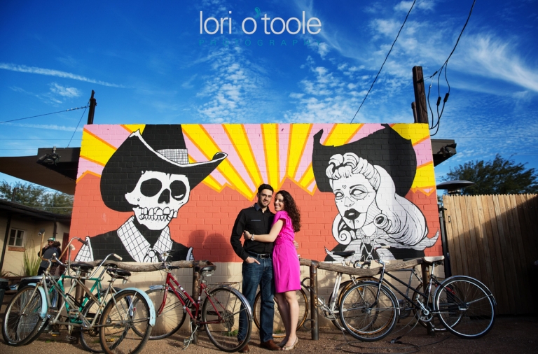 downtown Tucson engagement photos; LOri OToole Photography; Barrio Tucson