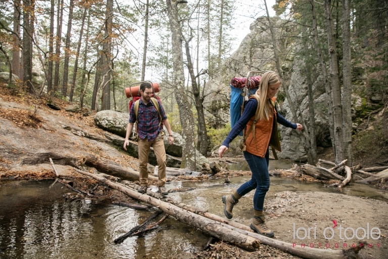 Mt Lemmon engagement photos, Lori OToole Photography, fall in Arizona