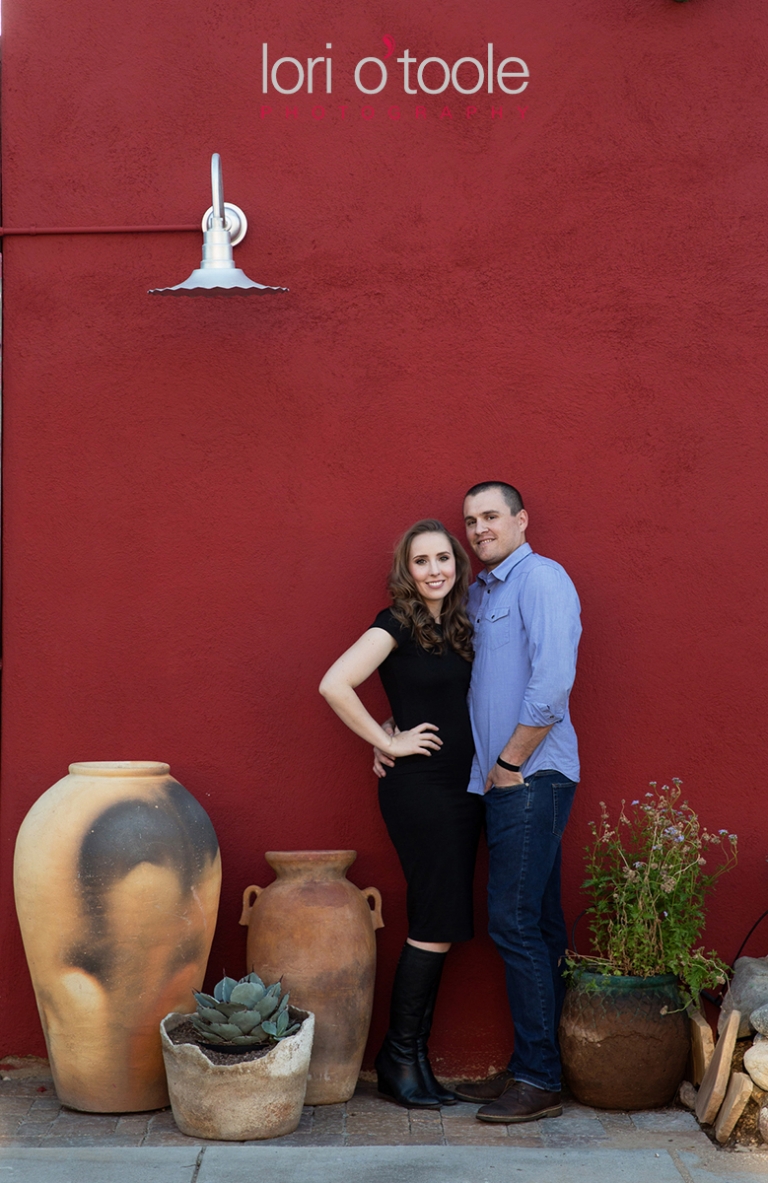Laura and Alex Tucson Engagement photo; Lori OToole Photography; Tucson wedding, Barrio engagement