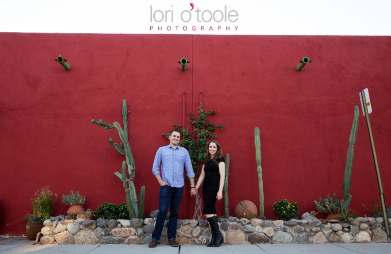 Laura and Alex Tucson Engagement photo; Lori OToole Photography; Tucson wedding, Barrio engagement