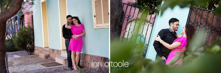 downtown Tucson engagement photos; Lori OToole Photography; Barrio Tucson