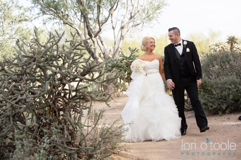 Gallery at Dove Mountain wedding, Lori OToole Photography, romantic desert wedding