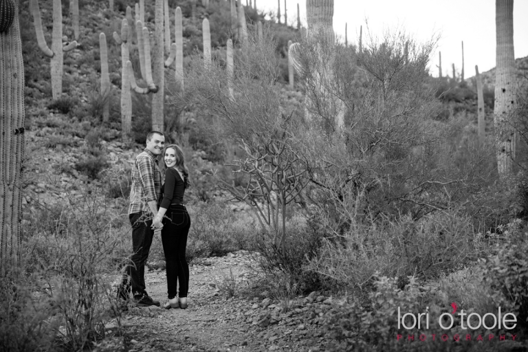 Laura and Alex Tucson Engagement photo; Lori OToole Photography; Tucson wedding, Barrio engagement