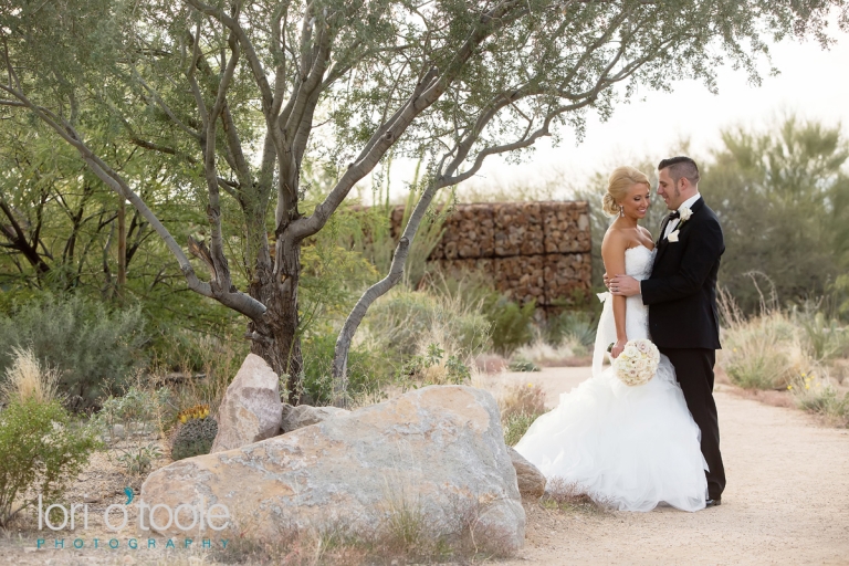 Gallery at Dove Mountain wedding, Lori OToole Photography, romantic desert wedding