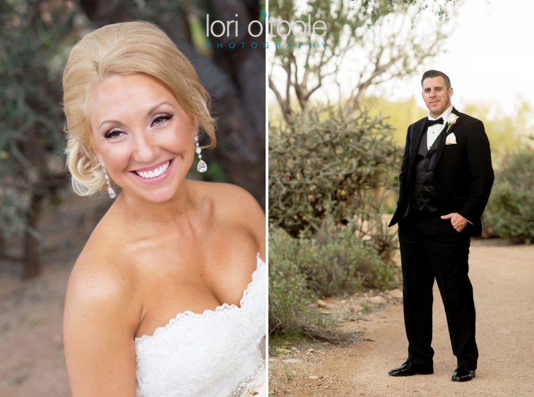 Gallery at Dove Mountain wedding, Lori OToole Photography, romantic desert wedding