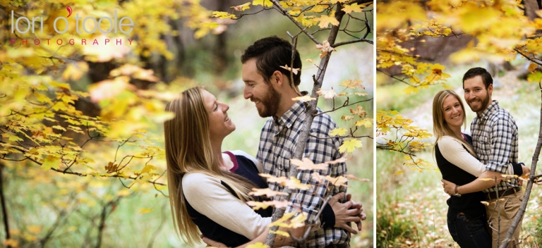 Mt Lemmon engagement photos, Lori OToole Photography, fall in Arizona