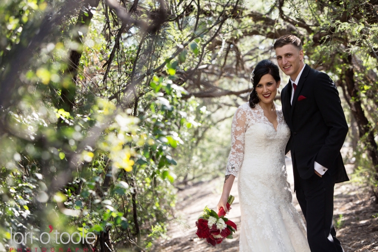Tanque Verde Guest Ranch wedding, Red and black wedding, Lori OToole Photography