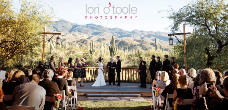 Tanque Verde Guest Ranch wedding, Red and black wedding, Lori OToole Photography