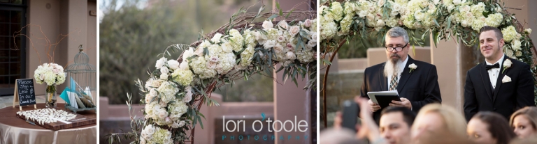 Gallery at Dove Mountain wedding, Lori OToole Photography, romantic desert wedding