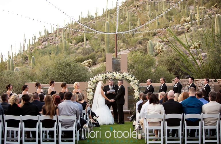 Gallery at Dove Mountain wedding, Lori OToole Photography, romantic desert wedding