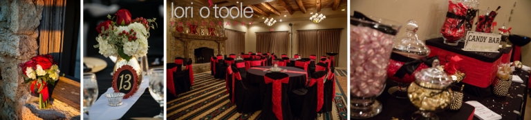 Tanque Verde Guest Ranch wedding, Red and black wedding, Lori OToole Photography